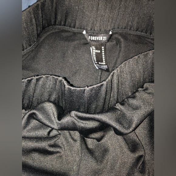 Forever 21 black dressy slacks, size medium, with slits , sexy styling EUC - Picture 15 of 16